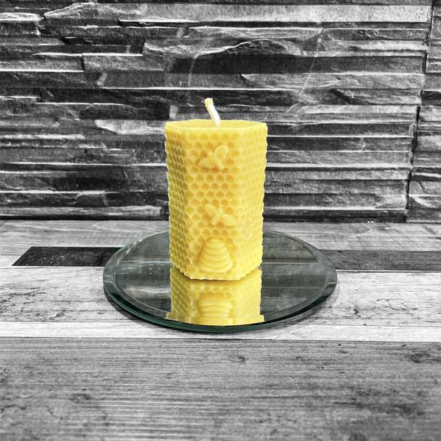100% Beeswax Hexagonal Honeycomb Candle